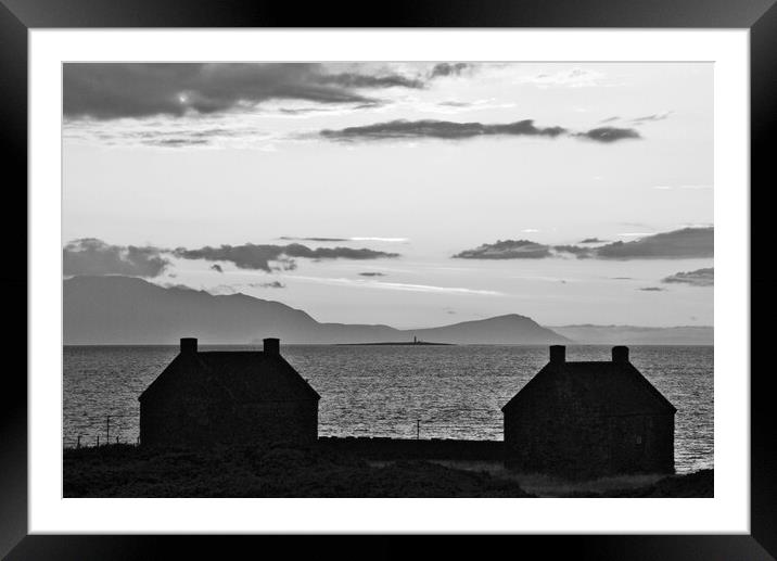 Maryborough salt pan houses Prestwick Framed Mounted Print by Allan Durward Photography