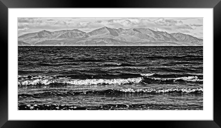 Troon view of Arrans`s mountains Framed Mounted Print by Allan Durward Photography