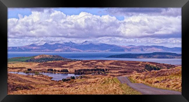 Arran view from Fairlie Moor Road Framed Print by Allan Durward Photography