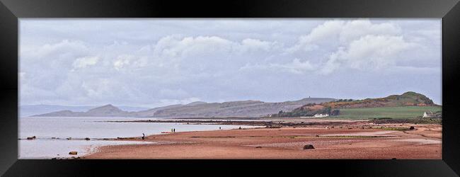 Seamill beach scene, Ayrshire, Scotland Framed Print by Allan Durward Photography