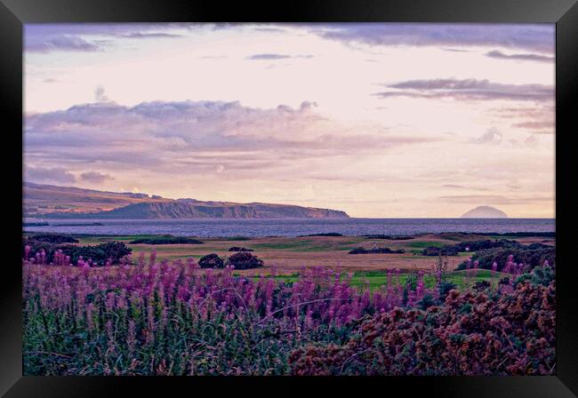 Ayrshire coast from Prestwick Framed Print by Allan Durward Photography