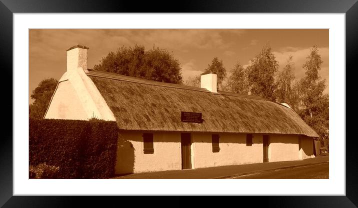 Burns Cottage, Alloway, Scotland Framed Mounted Print by Allan Durward Photography