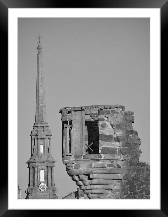 Two of Ayr`s landmarks Framed Mounted Print by Allan Durward Photography