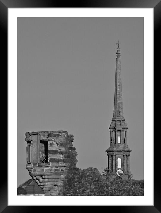 Auld Ayr, old architecture and landmarks Framed Mounted Print by Allan Durward Photography