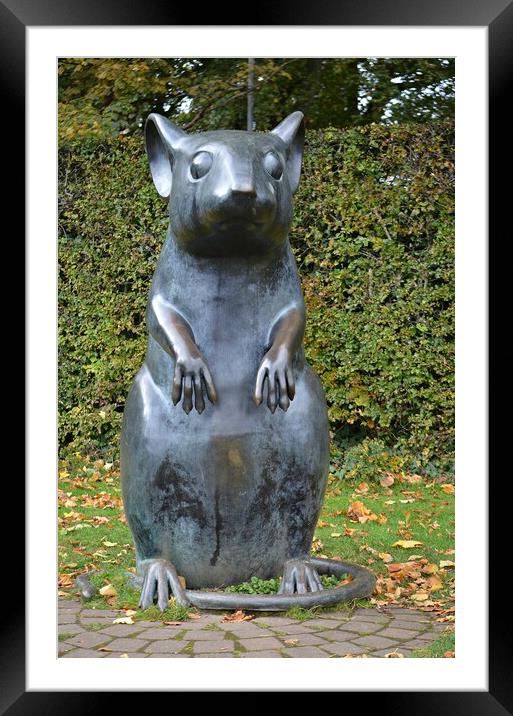 Mouse sculpture Alloway Framed Mounted Print by Allan Durward Photography