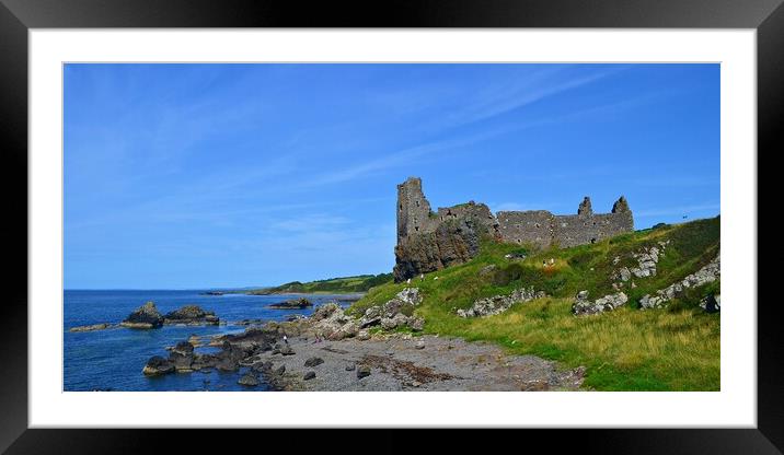 Dunure Castle, Ayrshire, Scotland Framed Mounted Print by Allan Durward Photography