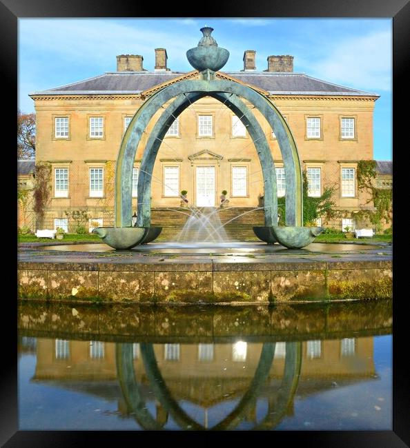 Fountain at Dumfries House. Framed Print by Allan Durward Photography