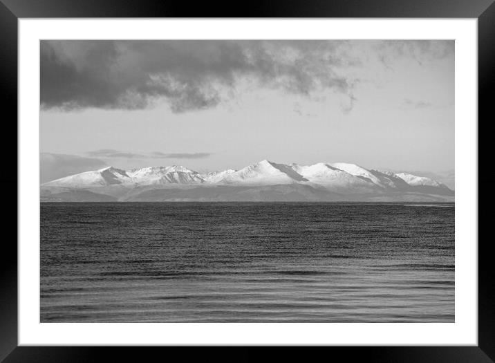 Isle of Arran wintry scene  Framed Mounted Print by Allan Durward Photography