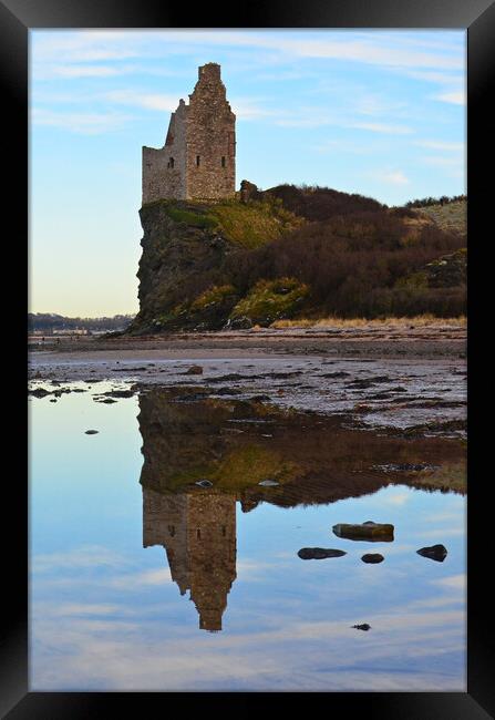 A day for reflection at Greenan Framed Print by Allan Durward Photography