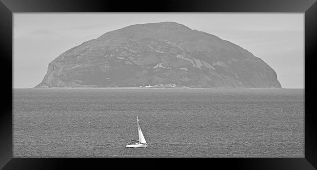 Sailing past the rock Framed Print by Allan Durward Photography