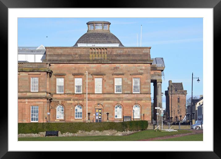 St John`s Tower and Ayr County buildings Framed Mounted Print by Allan Durward Photography
