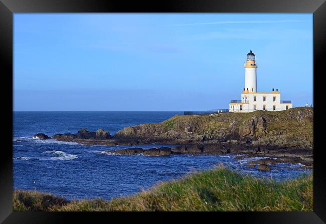 Scottish lighthouses....Turnberry Ayrshire Framed Print by Allan Durward Photography
