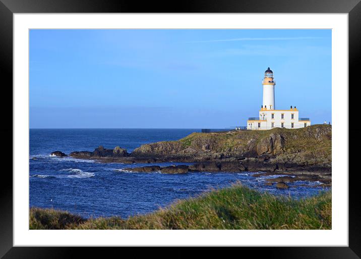 Scottish lighthouses....Turnberry Ayrshire Framed Mounted Print by Allan Durward Photography