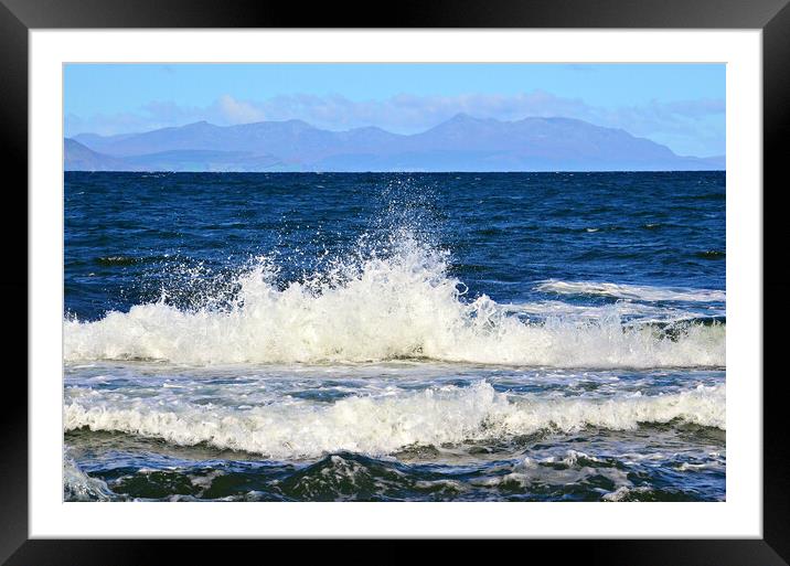 A splash of Arran Framed Mounted Print by Allan Durward Photography