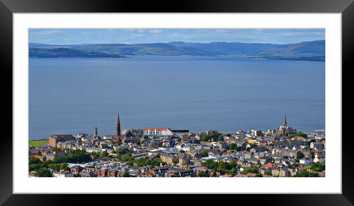 Largs on Scotland`s Ayrshire coast Framed Mounted Print by Allan Durward Photography