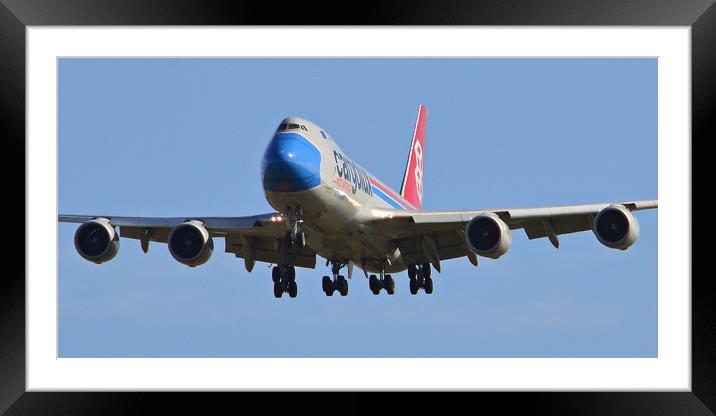 Boeing 747 wearing its mask Framed Mounted Print by Allan Durward Photography
