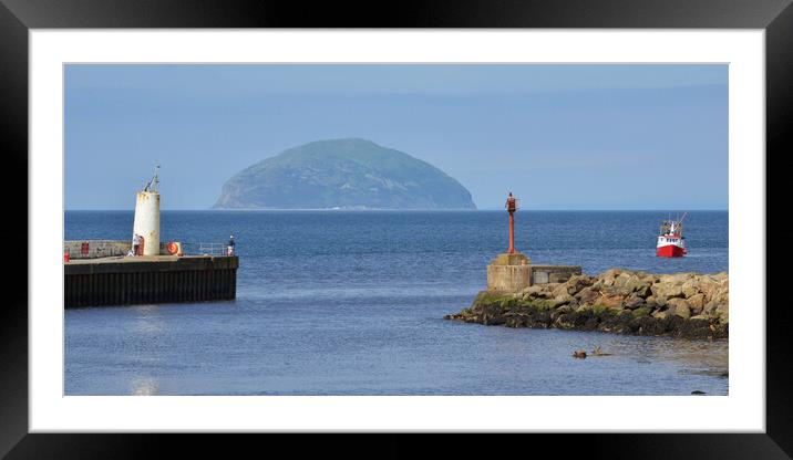 Girvan harbour Scotland Framed Mounted Print by Allan Durward Photography