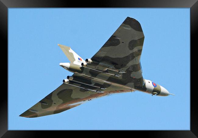 Avro Vulcan B2 bomber, Spirit of Great Britain Framed Print by Allan Durward Photography