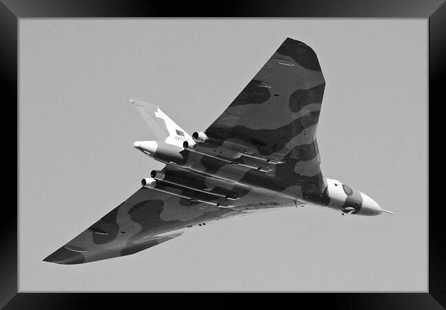 Avro Vulcan B2 mono Framed Print by Allan Durward Photography