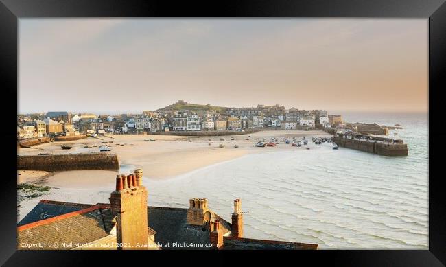 St Ives Early Morning Light. Framed Print by Neil Mottershead