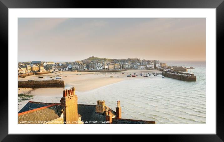 St Ives Early Morning Light. Framed Mounted Print by Neil Mottershead