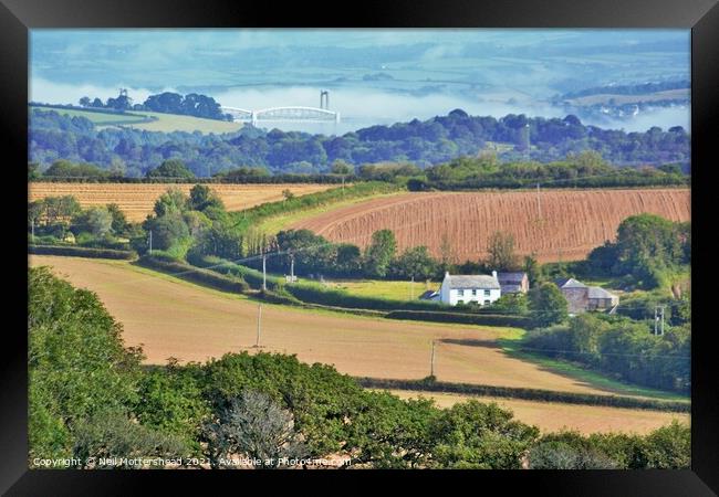 Southeast Cornish Countryside. Framed Print by Neil Mottershead