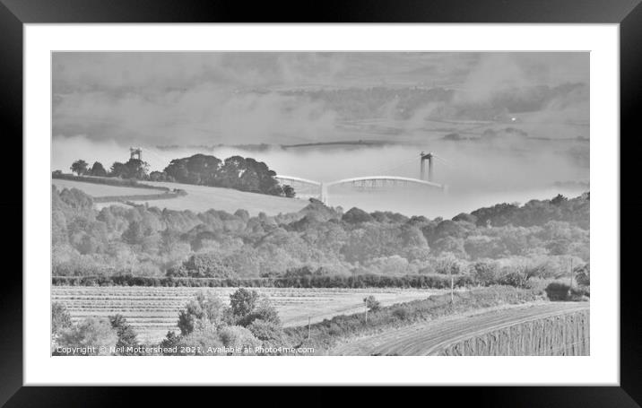 Misty Cornish Morning. Framed Mounted Print by Neil Mottershead