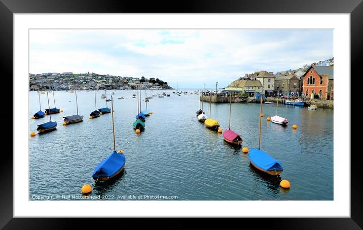 Fowey Harbour, Cornwall. Framed Mounted Print by Neil Mottershead