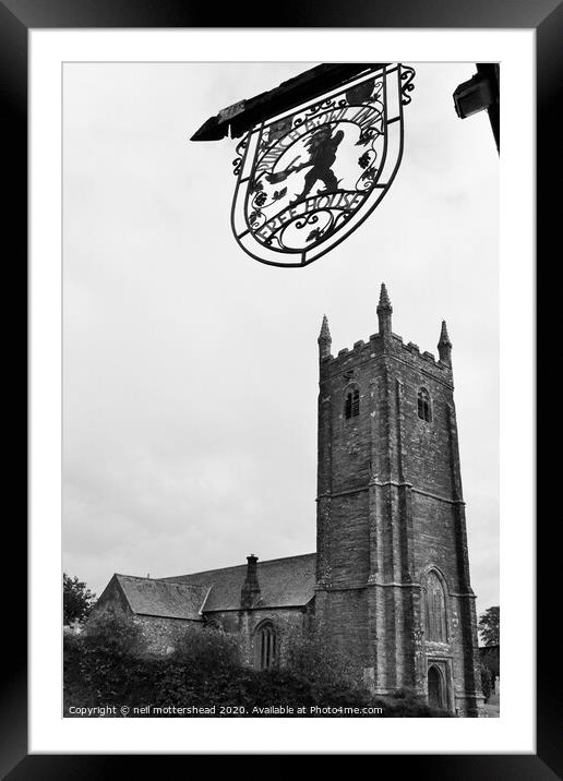 St Marnarck's Church, Lanreath, Cornwall Framed Mounted Print by Neil Mottershead