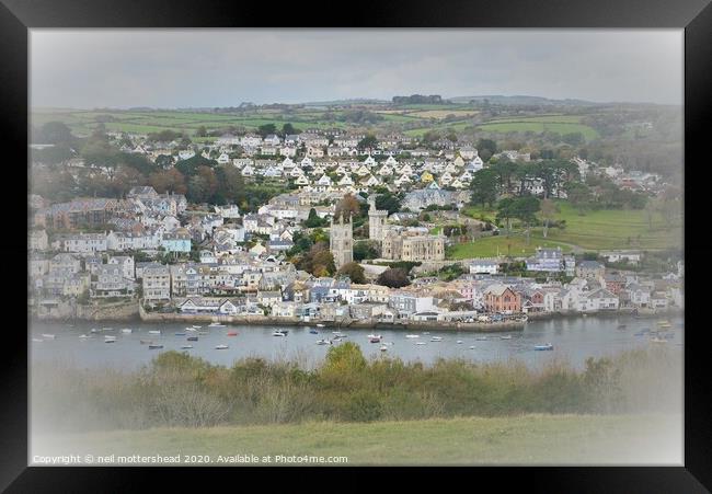 Fowey, Cornwall. Framed Print by Neil Mottershead