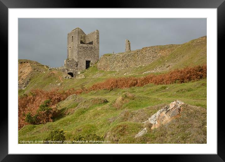 South Caradon Copper Mine, Cornwall Framed Mounted Print by Neil Mottershead