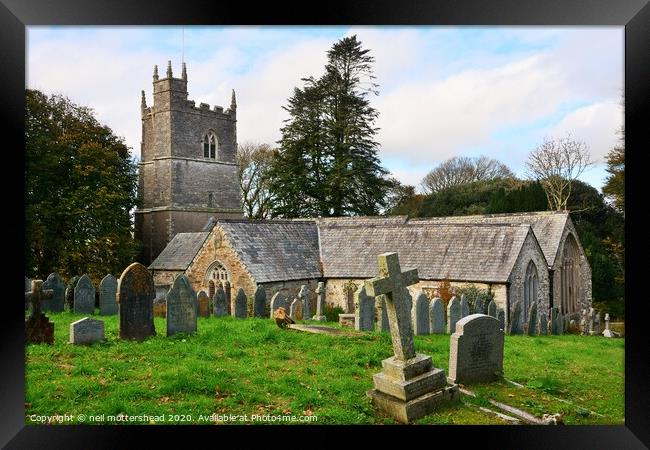 St Martin's Church, Looe, Cornwall. Framed Print by Neil Mottershead