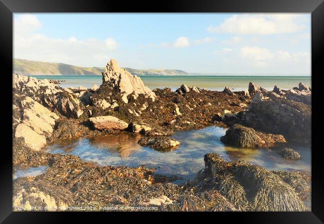 The Rock Pool, Looe, Cornwall. Framed Print by Neil Mottershead