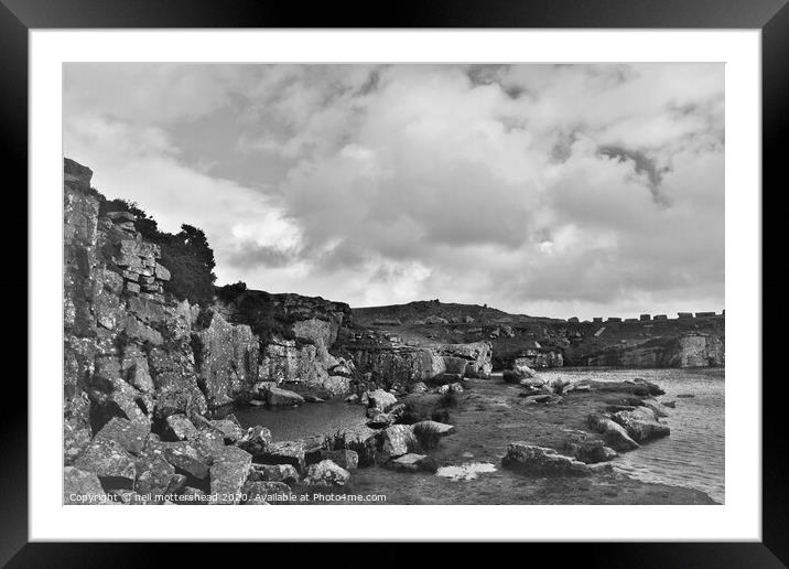 Gold Diggings Quarry, Bodmin Moor, Cornwall Framed Mounted Print by Neil Mottershead