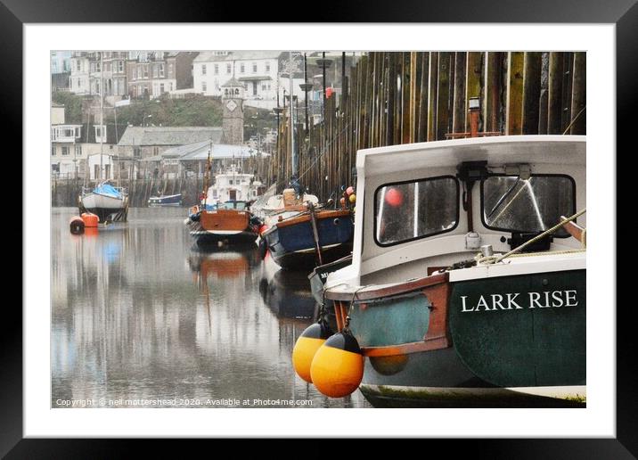 Lark Rise To West Looe. Framed Mounted Print by Neil Mottershead