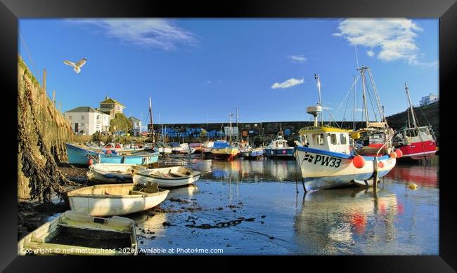 Mevagissey Harbour, Cornwall. Framed Print by Neil Mottershead