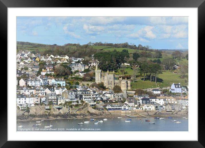 Fowey, Cornwall. Framed Mounted Print by Neil Mottershead