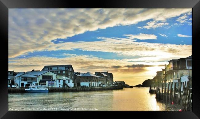 Early Morning Skies Over Looe, Cornwall. Framed Print by Neil Mottershead