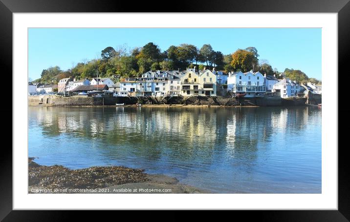 Fowey Viewed From Bodinnick. Framed Mounted Print by Neil Mottershead