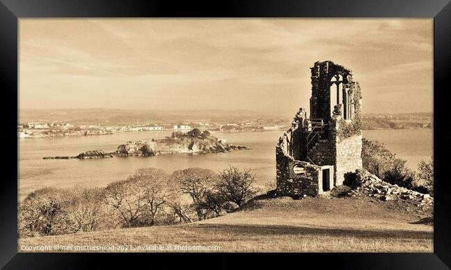 Castle & Island. Framed Print by Neil Mottershead