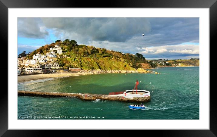 Returning To Looe. Framed Mounted Print by Neil Mottershead