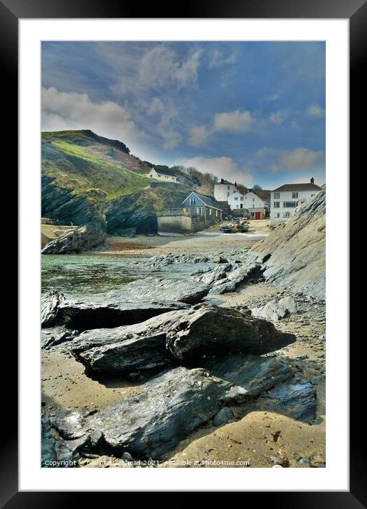 Low Tide At Portloe, Cornwall. Framed Mounted Print by Neil Mottershead