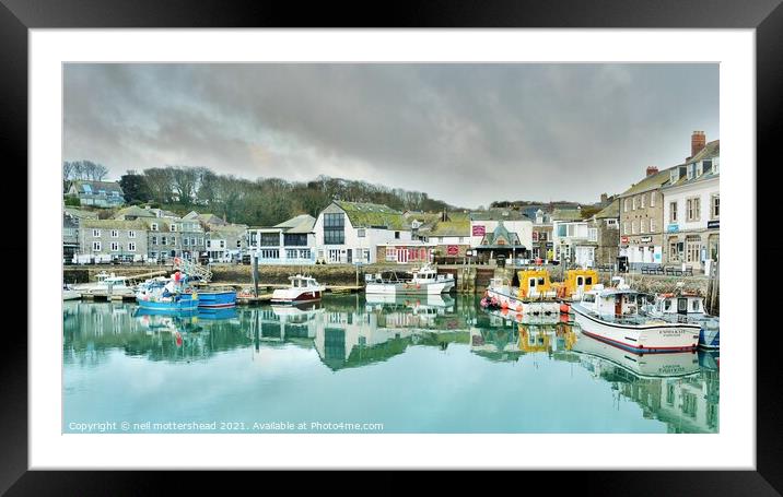 Padstow Harbour, Cornwall. Framed Mounted Print by Neil Mottershead