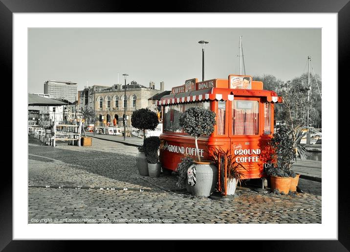 The Barbican, Plymouth. Framed Mounted Print by Neil Mottershead