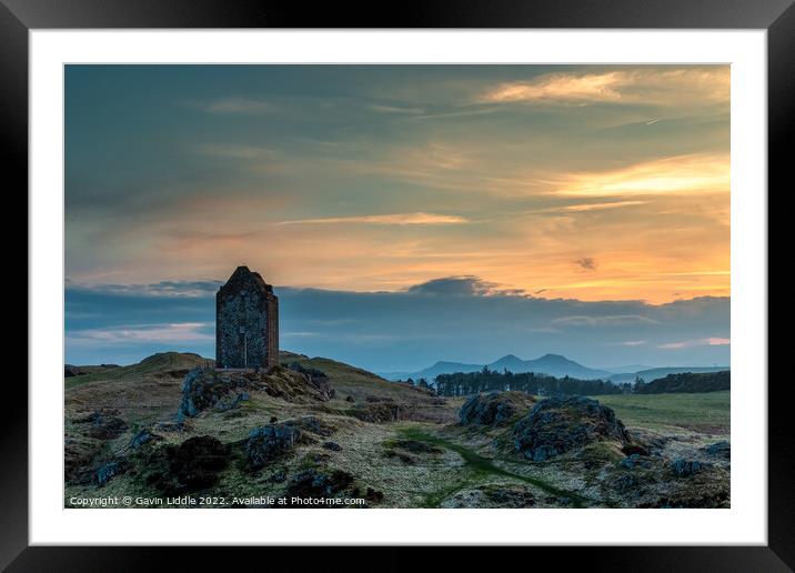 Smailholm Tower Framed Mounted Print by Gavin Liddle