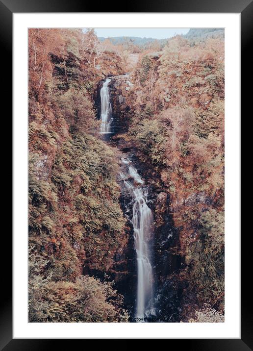 Glenashdale Falls, Arran Framed Mounted Print by Gavin Liddle