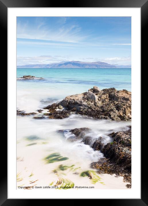 White Beach, Iona Framed Mounted Print by Gavin Liddle