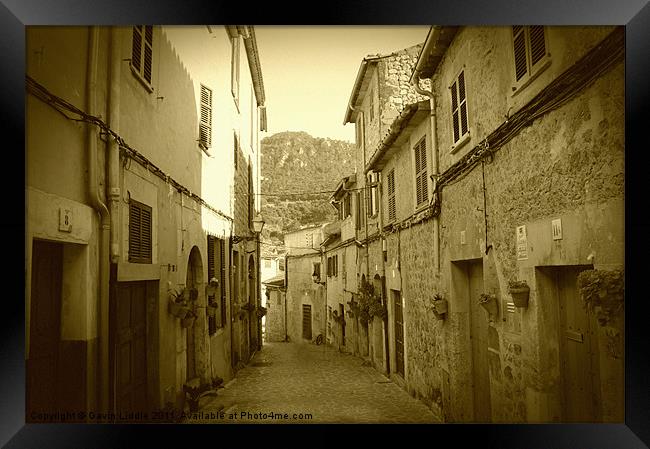Small Street in Valldemossa, Mallorca Framed Print by Gavin Liddle