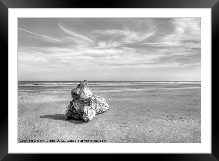 Driftwood Framed Mounted Print by Gavin Liddle