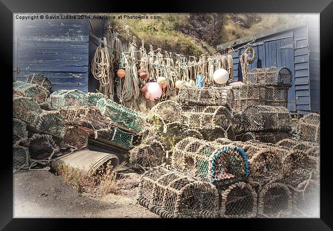 Fishermans Hut Framed Print by Gavin Liddle